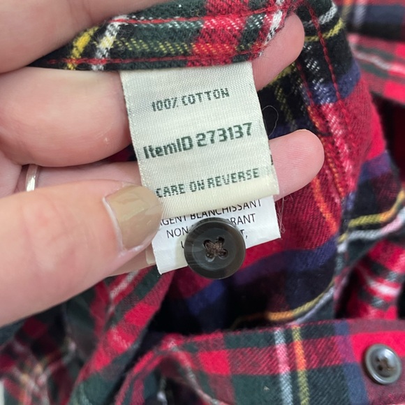 L.L. BEAN WOMENS FLANNEL - Picture 6 of 6